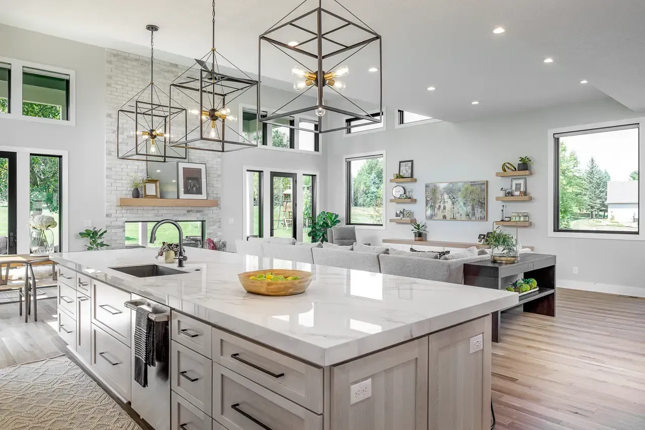 small kitchen renovation ideas for Burlington homes with bright modern lighting
