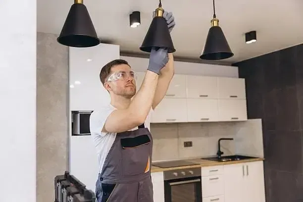 kitchen ceiling upgrade in Burlington with smooth finish and modern lighting details