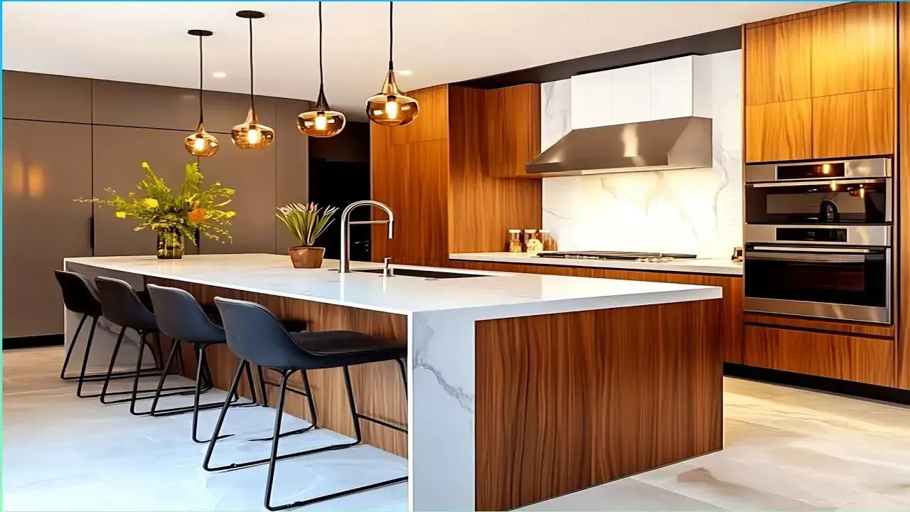 luxury kitchen design in Burlington with elegant finishes and spacious layout