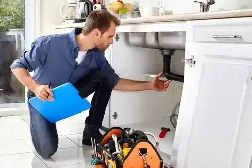 kitchen drain repair in Burlington with practical sink layout and quality plumbing work