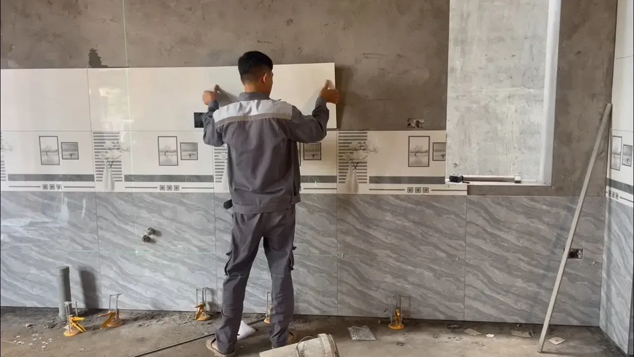kitchen tile installation in Burlington with smooth surfaces and stylish kitchen finish